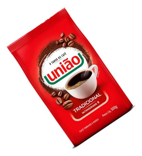 Café Torrado E Moido Tradicional Pouch 500g Intensidade 8 União Pacote