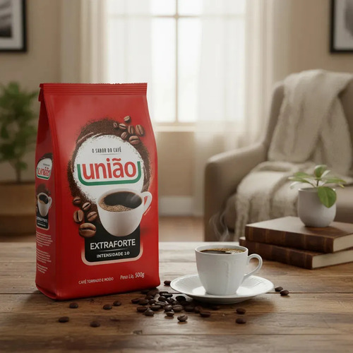 Café União Torrado e Moído Extraforte 500g Pacote