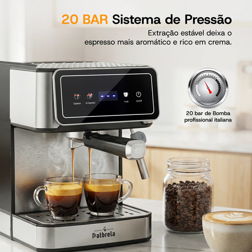 Cafeteira Espresso 20 Bar Compatível Nespresso-copinho 1.6l