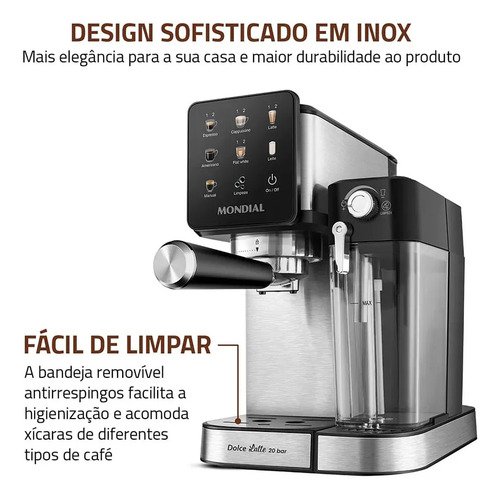 Cafeteira Espresso Automática Dolce Latte Mondial Ccl-01