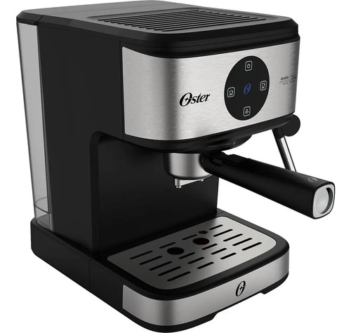 Cafeteira Espresso Double Digital Oster Cor Aço escovado e Preto