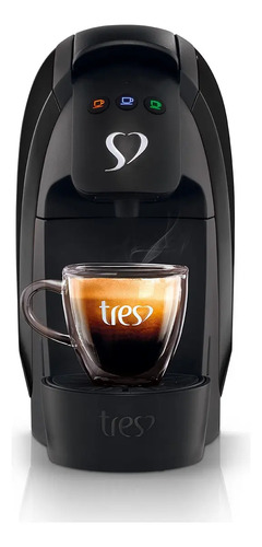 Cafeteira Espresso Luna Preta - TRES 3 Corações
