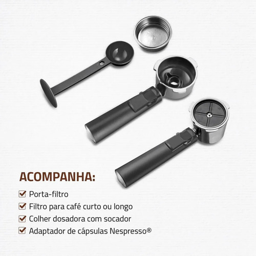 Cafeteira Espresso Mondial Dolce Crema 1200w C-21-e-cnp Preto