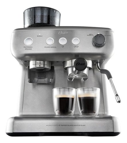 Cafeteira espresso oster xpert perfect brew cor aco inoxidav