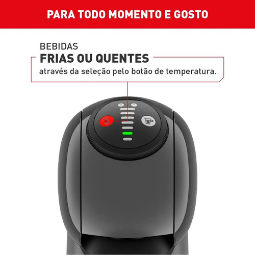Cafeteira Expresso Dolce Gusto Arno Genio S Basic Automática Cinza Escuro
