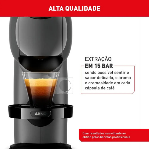 Cafeteira Expresso Dolce Gusto Arno Genio S Basic Automática Cinza Escuro