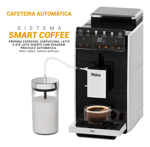 Cafeteira Expresso Philco 20 Bar 1,2L com Moedor PCF03A