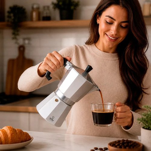 Cafeteira Italiana Premium 6 Xícaras De Alumínio Wow World Of Wonders