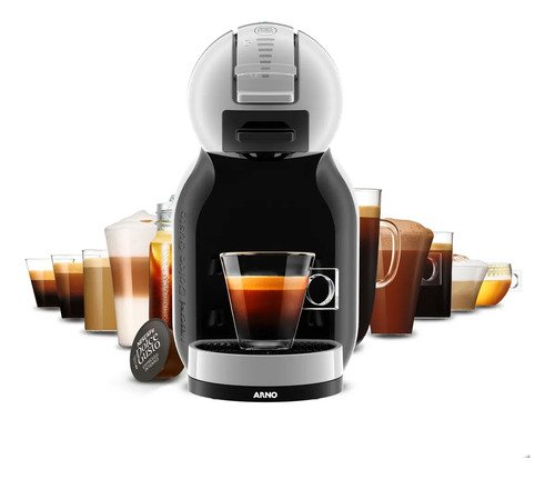 Cafeteira Nescafé Dolce Gusto Mini Me Cinza E Preta 110v Cor Preto