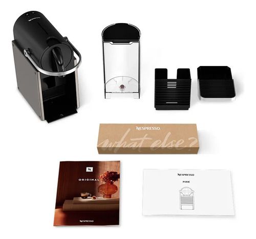 Cafeteira Nespresso Pixie Redesign Titânio