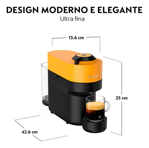 Cafeteira Nespresso Vertuo Pop Amarelo Manga