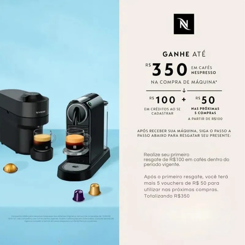 Cafeteira Nespresso Vertuo Pop Amarelo Manga