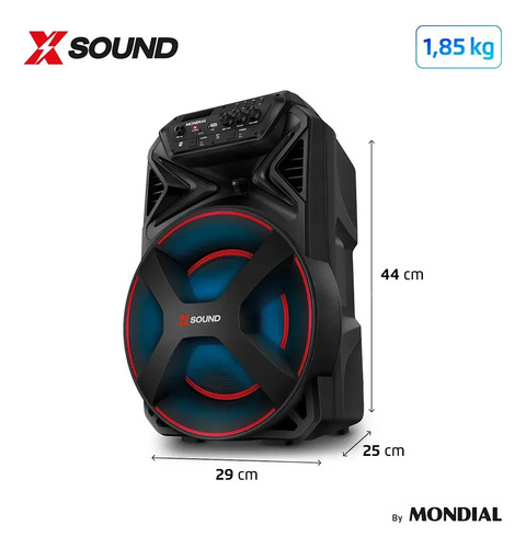 Caixa Amplificada Mondial 300W Bivolt CM-300-N
