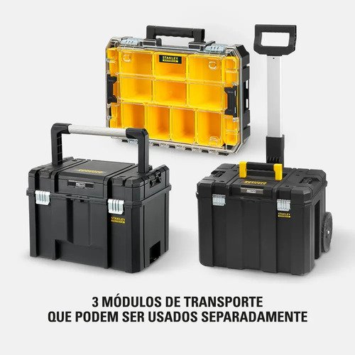 Caixa de Ferramentas Modular Stanley Pro-stack Fmst1-80103 Preto