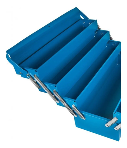 Caixa De Ferramentas Sanfonada Tramontina 7 Gavetas Azul