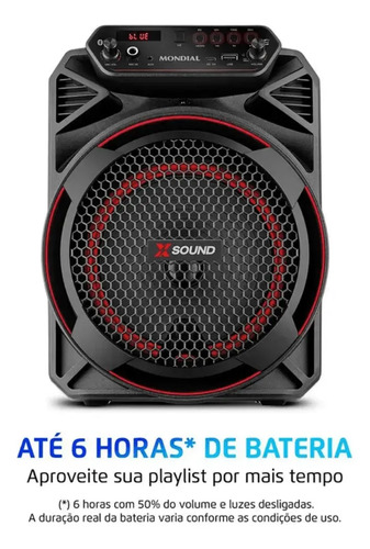 Caixa De Som Amplificada Mondial Cm-220-n Bluetooth