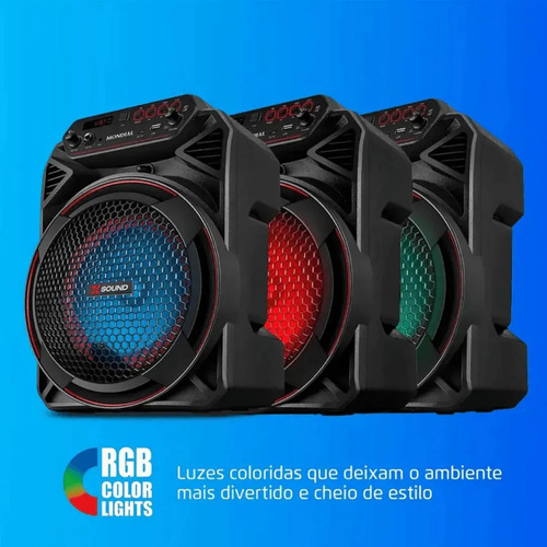 Caixa De Som Amplificada Mondial Cm-220-n Bluetooth