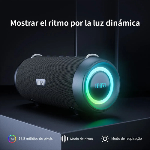Caixa De Som Bluetooth Mifa A90 Potência 60w Cor Preto