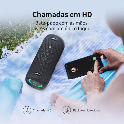 Caixa De Som Bluetooth Mifa A90 Potência 60w Cor Preto