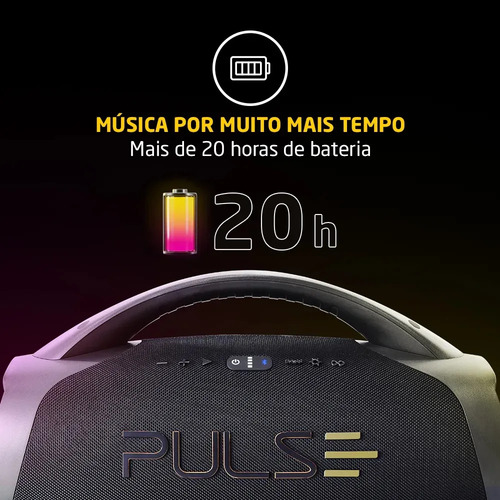 Caixa de Som Bluetooth Pulse X Boombox 220W RMS - SP626