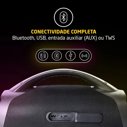 Caixa de Som Bluetooth Pulse X Boombox 220W RMS - SP626