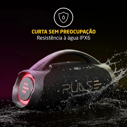 Caixa de Som Bluetooth Pulse X Boombox 220W RMS - SP626