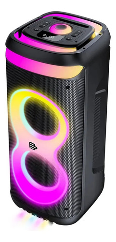 Caixa de Som Bluetooth PulseBox 3 1400W TWS Karaoke LED Preto - SP511