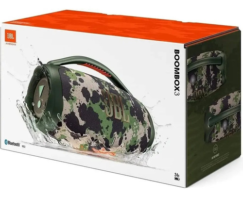 Caixa de Som JBL Boombox 3, Bluetooth, Portátil, Cor Squad Verde