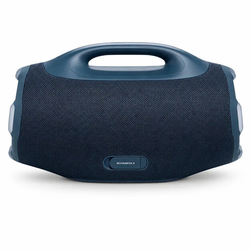 Caixa De Som Jbl Boombox 4 Bluetooth Som 210w Jbl Pro Ai Sound Boost Graves Personalizáveis Bateria De Até 34h Ip68 Áudio Lossless Azul