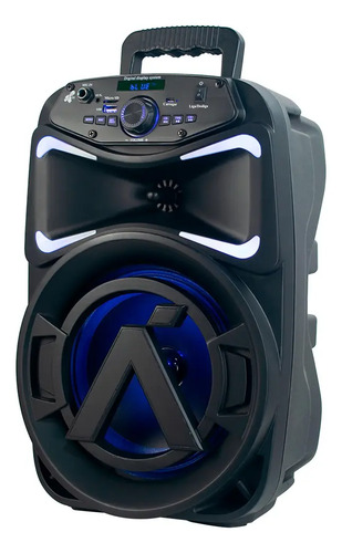 Caixa de som portatil bluetooth 250w cor preto aquario hype