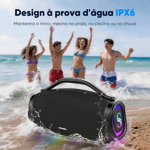 Caixa De Som Sabala 300 200w 39000mah Bluetooth 5.4 Ip65