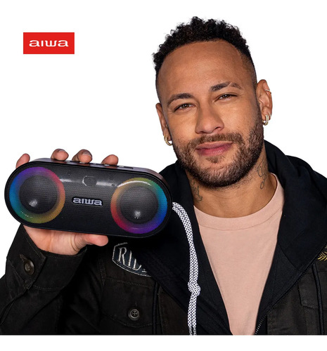 Caixa De Som Speaker Aiwa AWS-SP-01 Bluetooth Cor Preto