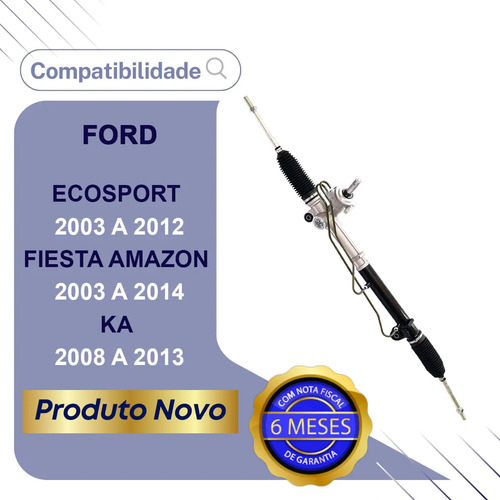 Caixa Direção Hidráulica Fiesta Ka Ecosport 2003 A 2014 Novo