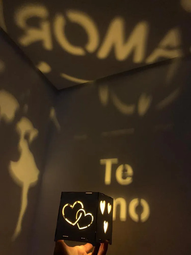 Caixa Luminaria Luminosa Namorados Amor Presente Mdf