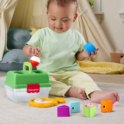 Caixa Pescaria Fisher-price Blocos Hora De Pescar