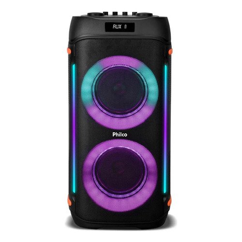 Caixa Som Philco Extreme 1200w Connection Tws Pcx6900 2 Mic Preto