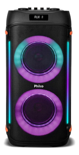 Caixa Som Philco Extreme 1200w Connection Tws Pcx6900 2 Mic Preto