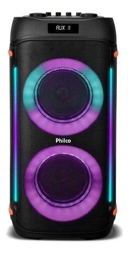 Caixa Som Philco Extreme 1200w Connection Tws Pcx6900 2 Mic Preto