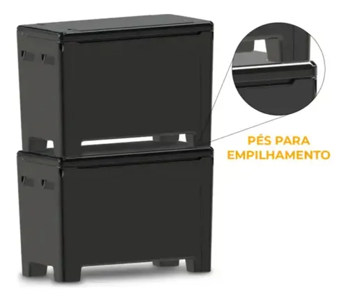 Caixa Térmica 360l Preta Sem Dreno Asperbras Rotomoldagem.
