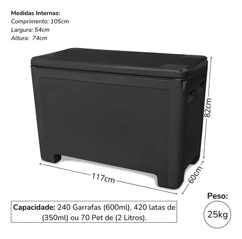 Caixa Térmica Polietileno Profissional 360 Litros