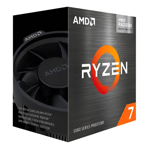 Caixa vazia amd cpu ryzen 7 5700x adesivo blister manual