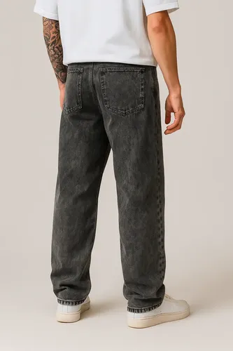 Calça Balão Jeans Masculina Baggy Larga Streetwear Estonada