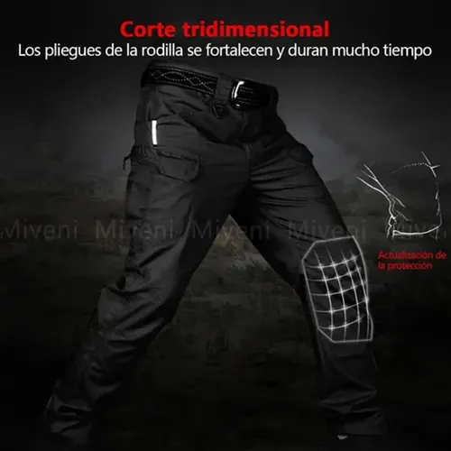 Calça Cargo Tática Masculina Impermeável Ripstop Trekking