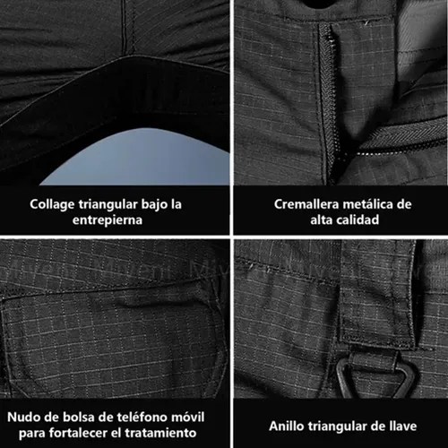 Calça Cargo Tática Masculina Impermeável Ripstop Trekking