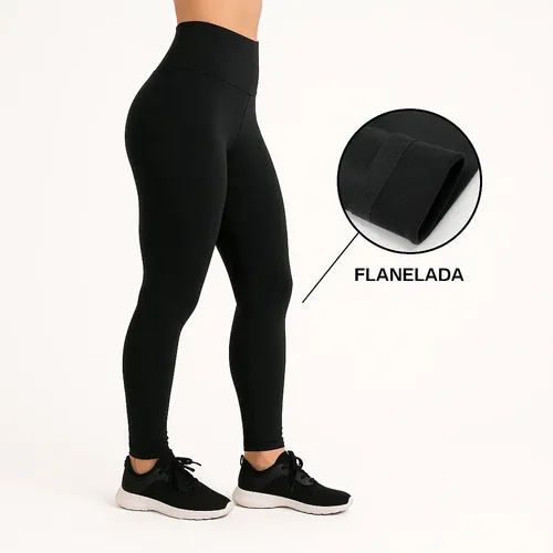 Calca feminina termica forrada legging aveludada frio grossa 1