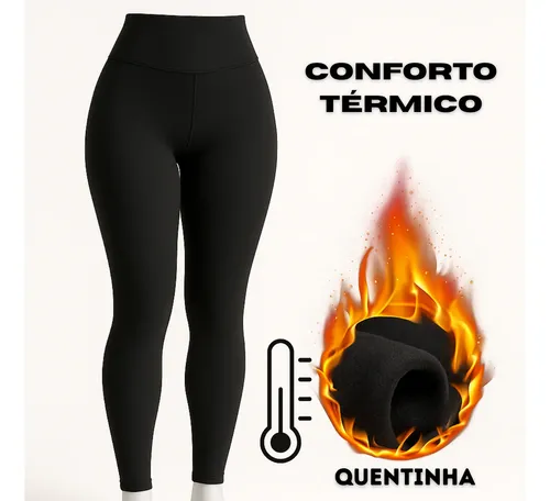 Calca Feminina Termica Forrada Legging Aveludada Frio Grossa