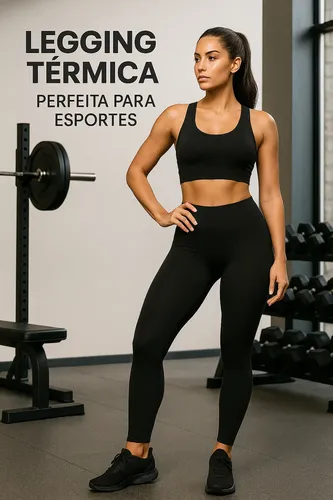 Calca Feminina Termica Forrada Legging Aveludada Frio Grossa