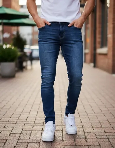 Calca jeans masculina original elastano lycra