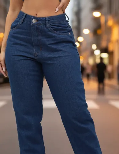 Calça Jeans Mon Cintura Alta Feminina Blogueira Premiun