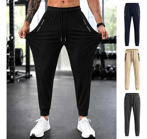 Calca jogger tactel masculina slim academia treino esporte